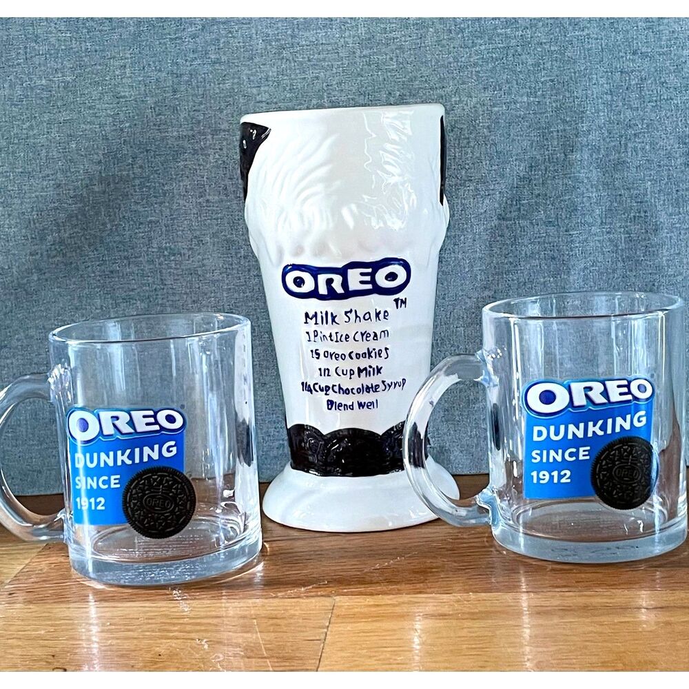 Oreo Milkshake Ceramic Sundae Glass Recipe Cup Houston Harvest Kraft Oreo